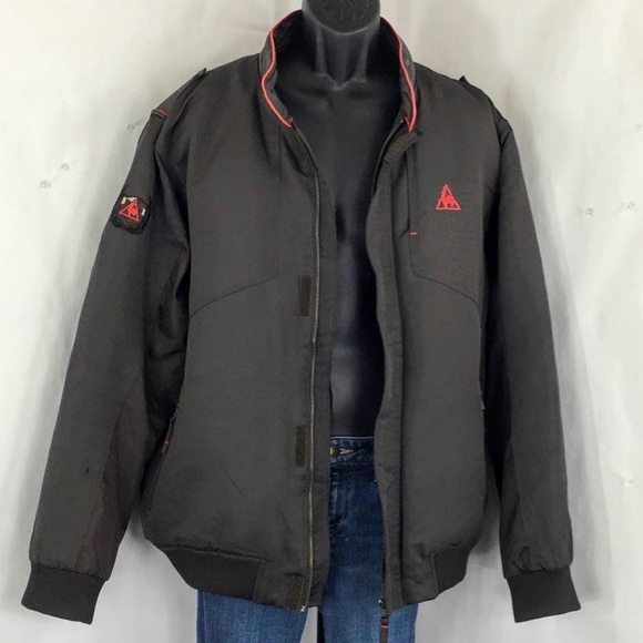 Le Cog Sportif Mens Jacket 1882 Puffy Bomber Full Zip Cold Weather Size L - Picture 2 of 6
